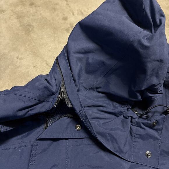 Eddie Bauer Men’s Plus Weatheredge Waterproof Rain Hooded Blue Jacket Size M - Picture 8 of 15
